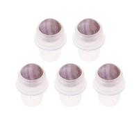 5 piezas de piedras preciosas de aceite esencial para aromaterapia, se adapta a botellas de 9,5 mm, curación vibracional, color morado claro
