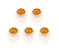 5 piezas de piedras preciosas de aceite esencial para aromaterapia, se adapta a botellas de 9,5 mm, curación vibracional, color amarillo