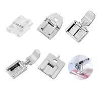 5 piezas de prensatelas con cremallera prensatelas con cremallera accesorios de costura universal compatible con máquinas de coser domésticas para máquina de coser de W6 Brother Singer Carina Janome y