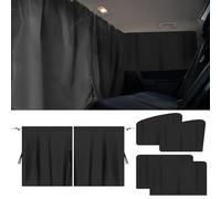 5 piezas de protección solar para ventanas de coche, 140 x 80 cm de protección para ventanas de coche, cortinas desmontables para oscurecer ventanas de coche, cortinas divisorias para vehículos
