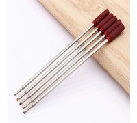 5 piezas de recambio de bolígrafo de metal, 11,6 cm de longitud, 1,0 mm de color rojo, recargas de bolígrafo de punta media