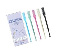 5 piezas de recortadora de vello nasal multifuncional de doble cara, herramienta manual de depilación nasal con púa de oreja para hombres y mujeres