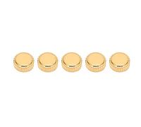 5 piezas de repuesto para corona de reloj en acero dorado, corona de reloj de repuesto para relojes mecánicos de cuarzo, accesorios de reparación de relojes con cabeza plana y (agujero plano de 6 mm)