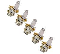 5 piezas de repuesto para guitarra, resistentes a la corrosión, arandelas de tuerca de salida de 6,35 mm para reparación de guitarras eléctricas, accesorios de guitarra premium
