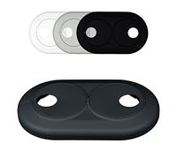 5 Piezas de rosetas dobles para tuberias de calefaccion, distancia variable entre tubos, blanco, gris, negro, embellecedor, cubre tubos radiador, tapa (18mm, gris RAL 7016)