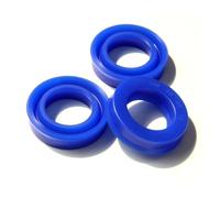 5 piezas de sello hidráulico de eje radial UN de 20-30 mm de diámetro interior, eje de pistón de poliuretano, vástago de pistón, sello de aceite de copa en U de un solo labio de PU, arandela de empaqu