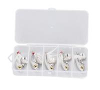 5 Piezas de señuelos de Pesca Kit de Pesca de Metal señuelos de Pesca señora de señuelo spinnerbait con Pluma para Agua Dulce y Agua Salada de Acero al Alto Carbono de Acero Color (15g)