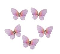 5 Piezas De Tela Mariposa Pinza De Pelo Accesorios De Estilo Para Mujeres Y Niñas Pinzas Laterales Para El Uso Diario De Regreso A La Escuela Peinado Mariposa
