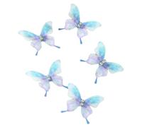 5 Piezas De Tela Mariposa Pinza De Pelo Accesorios De Estilo Para Mujeres Y Niñas Pinzas Laterales Para El Uso Diario De Regreso A La Escuela Peinado Mariposa