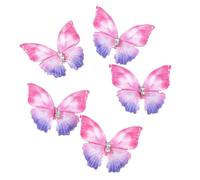 5 Piezas De Tela Mariposa Pinza De Pelo Accesorios De Estilo Para Mujeres Y Niñas Pinzas Laterales Para El Uso Diario De Regreso A La Escuela Peinado Mariposa