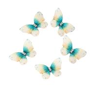 5 Piezas De Tela Mariposa Pinza De Pelo Accesorios De Estilo Para Mujeres Y Niñas Pinzas Laterales Para El Uso Diario De Regreso A La Escuela Peinado Mariposa