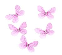 5 Piezas De Tela Mariposa Pinza De Pelo Accesorios De Estilo Para Mujeres Y Niñas Pinzas Laterales Para El Uso Diario De Regreso A La Escuela Peinado Mariposa