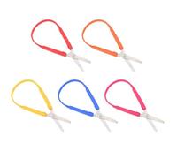 5 Piezas De Tijeras De Anillo, Tijeras Para Niños, Accesorios De Artesanía De Bricolaje, Herramientas De Corte De Papel, Tijeras De Diseño Creativo.