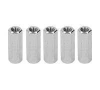 5 piezas de tuerca de acoplamiento hexagonal M10, tuerca conectora de acero inoxidable 304 para pernos y espárragos, unión para varillas roscadas a prueba de óxido con diseño