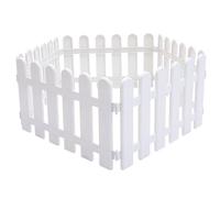 5 piezas de valla de plástico para jardín, paneles de vallas decorativas de jardín, bordes de valla de piquete de, bordes de plantas para, césped, caminos (50 x 30 cm)