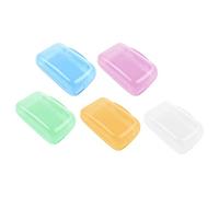 5 piezas de viaje con protector de cabeza de cepillo de dientes de viaje con estuche portátil OmA136