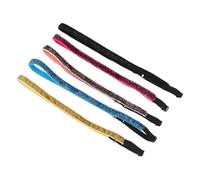 5 Piezas Diadema Deportiva Elástica, Tela Brillante Antideslizante | Suave y Cómoda para Uso Prolongado, Adecuada en Entrenamientos y Sesiones de Educación Física Escolar