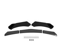 5 Piezas Difusor de Parachoques Delantero, KIMISS Parachoques Delantero Labio Cuerpo Kit Divisor de Labios Alerón Difusor Canard Protector a Prueba de Golpes a Prueba de Arañazos Universal para Coche