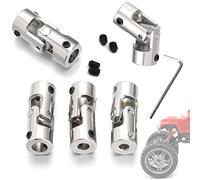 5 Piezas Eje Junta Universal,Acoplador Junta Universal, Eje De Unión, Eje Del Motor Conector Universal, Eje De Dirección Cardán Con Llave Para Conectar Modelos Coches, Modelos Barcos, Robots- 3x3mm