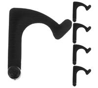 5 Piezas Electronics Turntable Tonearm Clip de Hierro Negro | Instalación Rápida, Amortiguación de Vibración, Repuesto para Reparación DIY en Casa
