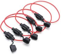 5 piezas en línea Car Mini Blade Portafusibles a prueba de salpicaduras for 12V 30A Fusibles automotrices