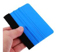 5 Piezas Espátula de Fieltro y Plástico Azul para Vinilo y Calcomanías | Aplicación Suave sin Burbujas, Compacta y Manual, para Cristales y Carrocería, Uso Profesional