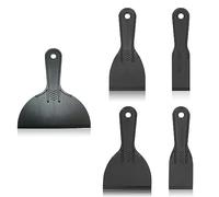 5 Piezas Espátulas de Masilla de Plástico, Espátulas de Yeso, Juego de Espátulas de Plástico Flexible Espátulas para Masilla, Raspadores para Papel Tapiz para Esparcir, Empapelado, Horneado, Masilla
