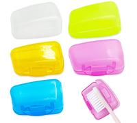 5 Piezas Estuche Protector la Cabeza del Cepillo de Dientes, Colores Diferentes Funda Protectora para Viajes, Campamentos Estuche Portátil Cepillo de Dientes Adecuado para Viajes, Familia