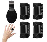5 Piezas Férula Dedo Pulgar, Ajustable Ferula de Dedo de Gatillo, Ferulas Rizartrosis Pulgar con Placa de Fijación de Aluminio, Negro Ferula Dedos Martillo para Tendinitis, Esguince, Tensos, Artritis