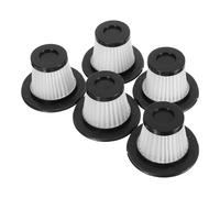 5 Piezas Filtro de Aspiradora de Coche Lavable Reutilizable | Filtro Plegado de Plástico Negro, Alta Filtración y Cambio Fácil, para Tareas de Coche y Uso