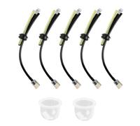 5 Piezas Filtro de Gasolina Desbrozadora Tubo, Cortacésped Combustible Tubo, Cortacésped Manguera, con Bombilla de Cebado del Filtro de Combustible, para Desbrozadora, Cortasetos