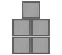 5 piezas Filtro de Polvo Magnético PVC para Ventilador de Ordenador negro | Instalación y Retirada Fáciles, Filtro Lavable, para Cajas de PC y Técnicos de Montaje