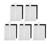 (5 piezas) Filtros HEPA L60 L50 Compatibles con Eufy L60, L60 Hybrid, L60 SES, L50 SES, L50 Series Robot Vacuum, kit de filtro HEPA, piezas de Repuesto, con Filtro de Espuma 5 Juegos