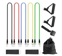5 Piezas Gomas Elasticas Musculacion, CHSEROK Elasticos Fitness Musculacion, Bandas Resistencia Libremente Combinable, Adecuado para Hogar, Oficina, Parque