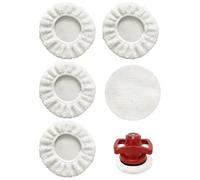 5 Piezas Gorro de Lana Máquina Pulidoras para Coches Inalámbricas Einhell CE-CB 18/254 Li, CC-PO 90, para Pulidoras de 220 mm-250 mm,9-10 Pulgadas Fundas de pulido para Encerar y Pulir