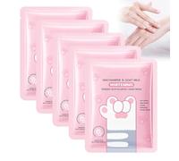 5 Piezas Guantes Hidratantes Para Manos, Mascarilla Para Manos Mascarilla Hidratante Antienvejecimiento Para Secas Y Agrietadas, Blanqueador Y Antienvejecimiento, Reparador De Piel Áspera