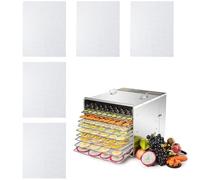 5 Piezas Hojas Deshidratadoras de Silicona, Esteras Deshidratantes de Fruta Antiadherente, Tabla de Deshidratación Reutilizable, Estera de Cocina de Malla Cuadrada para Frutas, Verduras y Carnes