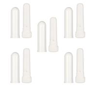 5 Piezas Inhaladores Recargables Blancos de Plástico