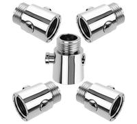 5 Piezas Interruptor de Cierre de Ducha Botón Pulsador ABS G1/2 | Resistente a Deformación por Agua Caliente, Compatible Liberación Rápida, para Ducha de Remolque y Rociadores