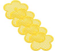 5 Piezas Isla Flotante para Abejas de 21,8 Cm en Espuma Eva | Forma de Flor, Superficie de Aterrizaje Estable, sin Instalación, para Macetas y Fuente, Uso Exterior