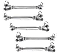 5 Piezas Jaw Mandíbula Industrial Con Extremos Mandíbula En Forma U Ajuste Tensión Impermeable Para Ensamblaje Equipos Aire Libre.
