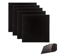 5 piezas Lámina de Aluminio Anodizado Negro Aleación 5052, Placa de Metal en Blanco de 0,5 mm a 2 mm para Grabado Láser, Corte Láser, Proyectos de Bricolaje y Manualidades (100X100X1,0mm)