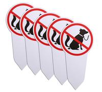 5 Piezas Letrero Prohibido Cagar Perros Letreros Enchufables 300 x 150 mm Letrero Prohibido Hacer Caca de Perro Prohibición No Caca y Pis Letrero de PVC para Perros para Caminos Limpios Césped Parque