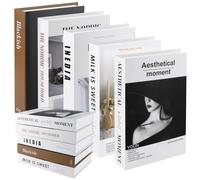 5 Piezas Libros Decorativos, Libros Falsos para Decoración, Moderno Libro Decorativo de Moda para Sala de Estar, Oficina, Dormitorio