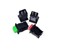 5 piezas/lote interruptor de bloqueo de pulsador cuadrado con enclavamiento momentáneo de encendido y apagado 1A 250V/3A 125V CA interruptor eléctrico DS-429 DS-429A DS-429B(Locking Red)
