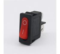 5 piezas/lote KCD1 21X9,5 mm 2 pines 2 posiciones interruptor basculante a presión ON-OFF negro rojo botón pulsador interruptor de barco 6A 250V/10A 125V(50R)