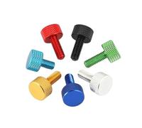 5 piezas/lote M3 M4 M5 M6*6/8/10/12/16/20 tornillo de mariposa moleteado de aluminio de colores(M6 X 20,Dark Blue)