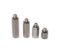 5 piezas M3 M4 M5 M6 conector de tubería en miniatura con rosca hembra a macho adaptador de acoplamiento(M-5J Metric Thread)