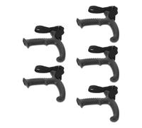 5 Piezas Mango de Bastón de Trekking en T 16mm Negro Plástico | Diseño de Liberación Rápida, Compatible con Tubos de 16mm, Ligero y Seguro para Senderismo y Montañismo