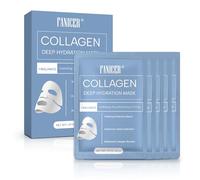 5 Piezas Mascarilla Facial Colageno, Mascarilla Facial Skin Care, Nutritivas y Calmante Mascarilla, Hidratantes Mask, Iluminar el Color de La Piel, Para mayoría de los tipos de piel